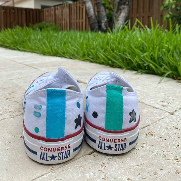 Hand painted shoes for men - Picture 1 of 4